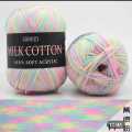 Milk Cotton Yarn for Hand Knitting Knit 3 Ply 120m Soft Baby Warm DIY Yarn for Hand Knitting Toys Crochet 100% Acrylic. 