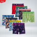 Pack of 5 Pcs Boys Printed Boxer Brief Underwear From Levin.