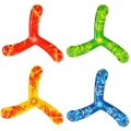 1Pcs Three-leaf Boomerang Dart PU Flying Disc Throwing Toy Parent-child Interactive Flying Kids Outdoor Game Props.