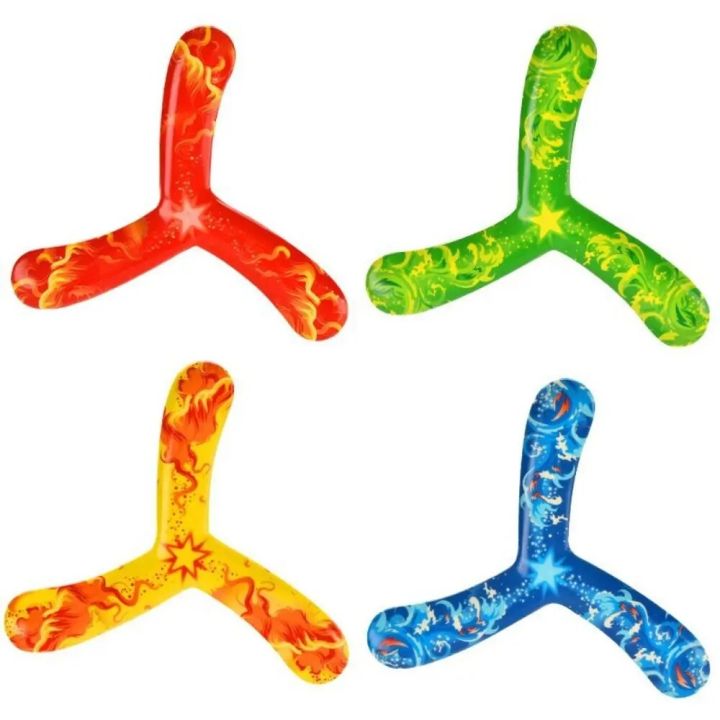 1Pcs Three-leaf Boomerang Dart PU Flying Disc Throwing Toy Parent-child Interactive Flying Kids Outdoor Game Props