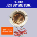 Cooking Heater with 2000 wat coil & 50 inches strong 1.3 Gej cable Electric cookers Electric Chula. 