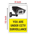 VICINITY Vinyl sticker Sign Board CCTV Camera Surveillance Sign Board (Set of 2).