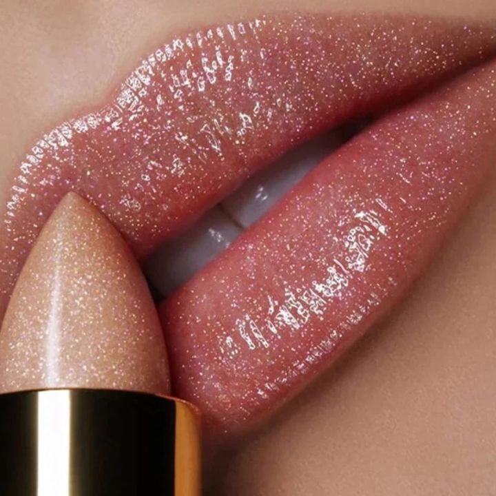 Long Lasting Pink Glitter Lipstick Waterproof Long Lasting Velve Red Gold Mermaid Shimmer Lipsticks Makeup Beauty Cosmetic