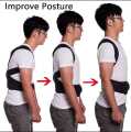 Adjustable Back Posture Corrector Back Pain Relief Belt Spine Waist Support Correction Straps Posture Belt For Men Women - Black. 