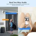 2.4G/5G HD 8MP PTZ Wifi Camera 1/2PCS Four Screens Full Color Night Vision Security Human Detection Audio Tracking Surveillance. 
