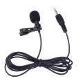 3.5mm Jack Microphone Tie Clip-on Lapel Mikrofon Microfono Mic for Mobile Phone.