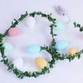 LED String Lights Easter Decoration Green Leaf Egg Lights  -powered Lights Light String. 