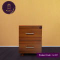 Andormahal Bedside Table with double Drawer (MDF). 