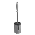 Toilet Brush Soft Non-Slip Cleaning Brush Wall Hanging Super Decontamination Bathroom Cleaning Tool White Durable. 