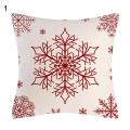 【Toy life hall】Throw Case Universal One Printed Flax Comfortable Christmas Cushion Cover for Home. 
