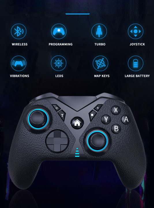 NE%20Wireless%20Gamepads%20Bluetooth%20Controller%20Remote%20Gaming%20Control%20for%20Nintendo%20Switch%20Smart%20Mobile%20Phone%20iOS%20Android%20PC%20TV%20Steam%20-%20Image%202