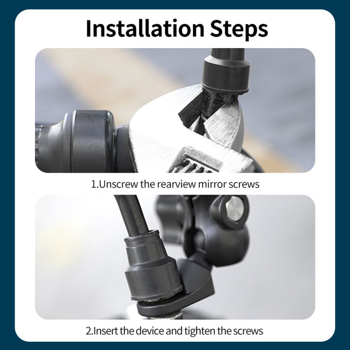 TELESIN%20Action%20Camera%20Motorcycle%20Rear-view%20Mirror%20Mounting%20Bracket%20360%C2%B0%20Rotation%20Quick%20Release%20Buckle%20Mount%20Replacement%20for%20GoPro%20Hero%209/8/7/6/5%20Sports%20Cameras%20-%20Image%208