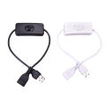 28cm USB Cable with Switch ON/OFF Cable Extension Toggle for USB Lamp USB Fan Demoo. 