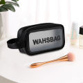 Multiplex Medium Cosmetic Bag Case Portable Matte Travel Toiletry Bags Clear PVC Makeup Pouch Handbag Organizer for Men and Women with Zipper for Traveling Business Trip Home Tidy (10"*6*4"). 