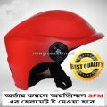 BIKE HELMET SFM HALF FACE CAP BIKE HELMET FOR MEN & WOMEN - RED - Helmet - Helmet. 