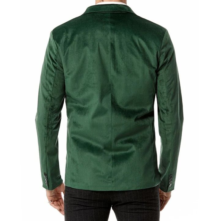Green%20Velvet%20Blazer%20Jacket%20Men%202023%20Autumen%20New%20Single%20Breasted%20Notched%20Lapel%20Dress%20Blazers%20Mens%20Solid%20Color%20Sports%20Coat%20Male%20-%20Image%204