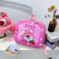2023 New Children's School Season Kindergarten School Bag Cute Cartoon Strawberry Bear 2-6 Years Old Boy and Girl Backpack. 