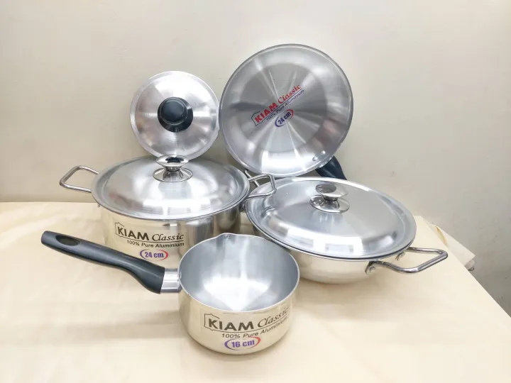 Kiam%207%20Pcs%20Family%20Pack%20Cookware%20Set%20Pure%20Aluminium.%20Casserole%20Stock%20Pot,%20Korai,%20Milk%20Pan,Fry%20Pan%20&%20Lid%20Set.%20Model:%20A400.%20-%20Image%207