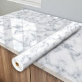Marble wallpaper, Waterproof Sticker Modern Kitchen Cabinet Table Countertop Furniture Renovation Wallpaper PVC Self Adhesive Wall Sticker 1 Meter. 