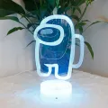 Among us game 3D remote control colorful touch night light app console light Crack base colorful touch remote control effect and easy to use. 