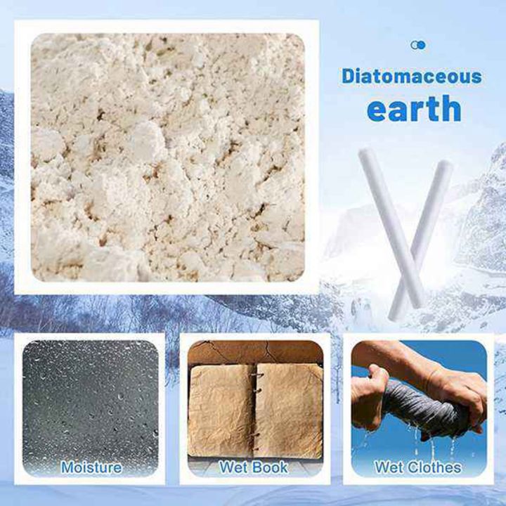 JDXHLAU%208%20Pcs%20Diatomite%20Moisture%20Absoing%20Stick%20Water%20Absorption%20Rod%20Drying%20Stick%20Diatomaceous%20Earth%20Desiccant%20for%20Laundry%20Home%20-%20Image%207