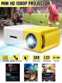 EDran~ LED Home Mini Projector Support 1080P HD HDMI USB AV TF Portable Media Player. 