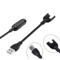 USB Charging Cable Dock Charger for Mi Band 3/M3/M4 - Black - Cable Protector.