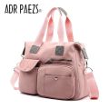 Large Capacity Handbags Casual Messenger Bag pink multi pock Travel Waterproof Crossbody Bags For Women Top-handle Shoulder Tote. 
