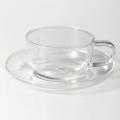 Nasir Glass Tea Cup And Saucer Set - 6 Pieces Of Elegant Coffee Mugs - Elevate Your Tea Or Coffee Moments.