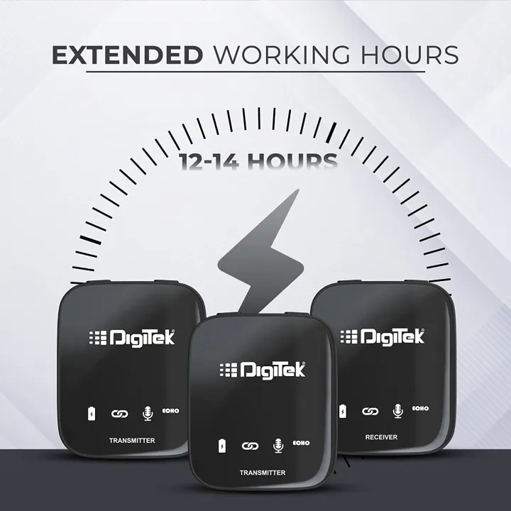 DigiTek® (DWM 101) Wireless Microphone System for DSLR, Camcorder, Smartphone & Tablet DWM 101
