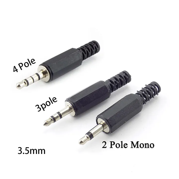 5/10pcs%203.5mm%202/3%20Pole%204%20pole%20mono%20stereo%20Audio%20Connectors%20Jack%20Plug%20Headphone%20Male%20Adapter%203.5mm%203.5%20Male%20Plug%20Wire%20Terminals%2023PH%20-%20Image%203