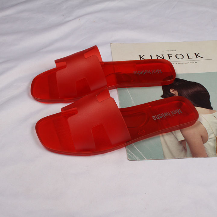 Summer%20Simple%20New%20Transparent%20Belt%20Crystal%20Women's%20Slippers%20Fashion%20Flat%20Jelly%20Slippers%20Women's%20Flip-Flops%20Sandals%20-%20Image%203
