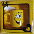 Emoji Ceramic Mug (Yellow) - Add A Touch Of Fun To Your Beverage Enjoyment With This Stylish Emoji Mug. 