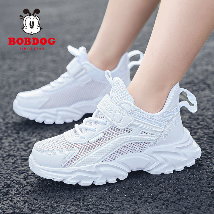 Bobdog%20Girls'%20White%20Shoes2022Autumn%20New%20Leather%20Waterproof%20Boys'%20White%20Sneakers%20Campus%20Girls'%20Shoes%20-%20Image%209