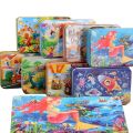 Halloween New Children 60 Pieces Wooden Puzzle Kids Cartoon Animal Vehicle Wood Toy Jigsaw Baby Early Educational for Birthday Gift ToysDolls Accessories.