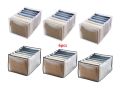 6 PCS Wardrobe Drawer Compartment Storage Box Mesh Separation Box Can Washed Home Organizer Clothes Organizer.