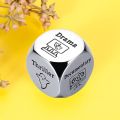 1pc Romantic Metal Movie Decider Dice Funny Anniversary Date Night Ideas Date Night Dice for Couples Take Out Dice Valentines Day Movie Cube Game Him Her. 