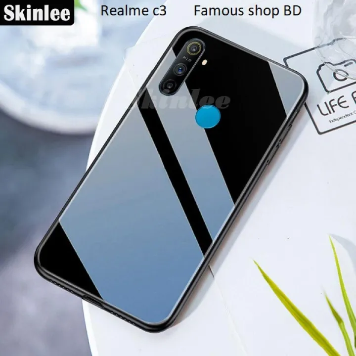 Realme%20C3%20Case%20Tempered%20Glass%20Case%20with%20Soft%20Frame%20Shockproof%20Back%20Cover%20-%20Image%204