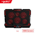 HXSJ 17 inch Gaming Laptop Cooler Six Fan Led Screen Two USB Port 2600 RPM Laptop Cooling Pad Stand.