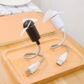 (New) mini snake fan silent soft leaf fan computer USB fan bendable freely.