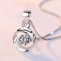 925 Sterling Silver Necklace Pendant High Quality Chain For Women Luxury Fashion Wedding Engagement Jewelry Party Gifts.