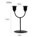 Nordic U-shaped Iron Candlestick Candlelight Dinner Props Candlestick Decoration Romantic Table Candle Holder. 