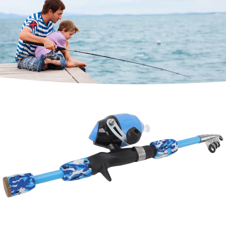 Kids%20Fishing%20Pole%20Set,%20Kids%20Fishing%20Rod%20Reel%20Combo%20Flexible%20Multipurpose%20Retractable%20for%203%20To%2015%20Years%20Old%20-%20Image%202