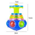 Gyro Toy Colorful Flashing Gyro Music Spinning Toy With Launcher Funny Ejection Toy Smooth for Children Gifts Kids Party Toys. 