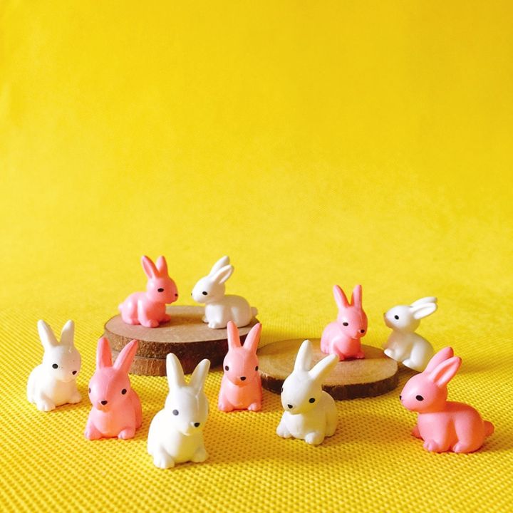 10Pcs%20Rabbit%20Bunny%20Miniatures%20Lovely%20Cute%20Fairy%20Garden%20Gnome%20Moss%20Terrarium%20Decor%20Crafts%20Bonsai%20Figurine%20DIY%20Doll%20House%20Decor%20-%20Image%206