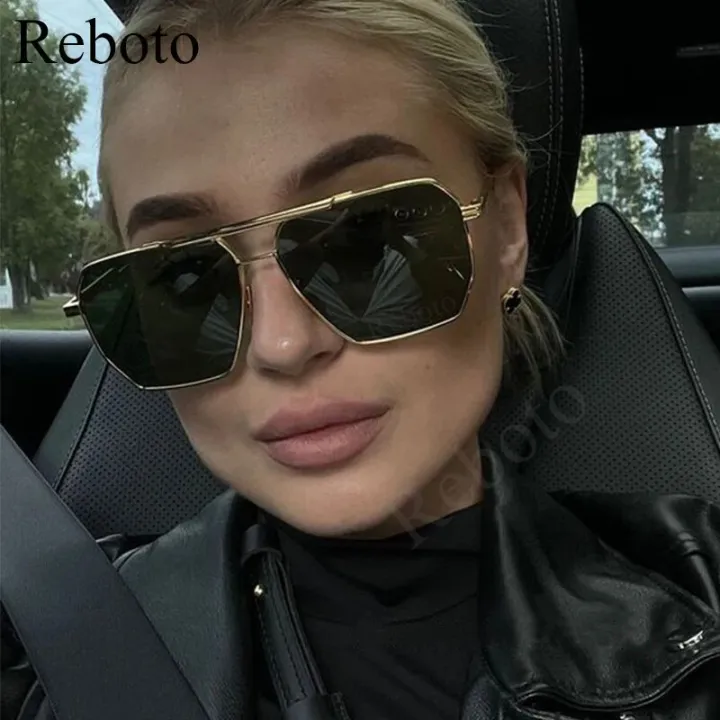High%20Quality%20Square%20Polarized%20Sunglasses%20For%20Women%20Retro%20Oversized%20Double%20Bridge%20Sun%20Glasses%20Men%20Luxury%20Big%20Metal%20Goggle%20Shades%20-%20Image%204