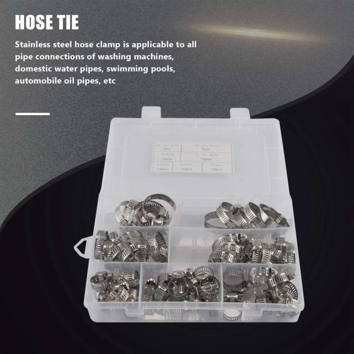 60-Piece%20Hose%20Clamp%20Set,%208-38%20mm%20Pipe%20Clamps%20Made%20of%20201%20Stainless%20Steel,%207%20Sizes%20Hose%20Clamps,%20Hose%20Ties,%20for%20Pipes%20-%20Image%204