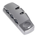 Simple Back 3 Digit Combination Suitcase Padlock Reset Luggage Lock Password Encounter.