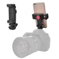 Ulanzi ST-06/IRON MAN II/ST-07 Phone Holder Tripod Mount Camera Hot Shoe Smartphone Clip 360° Rotation Universal for DSLR Camera. 