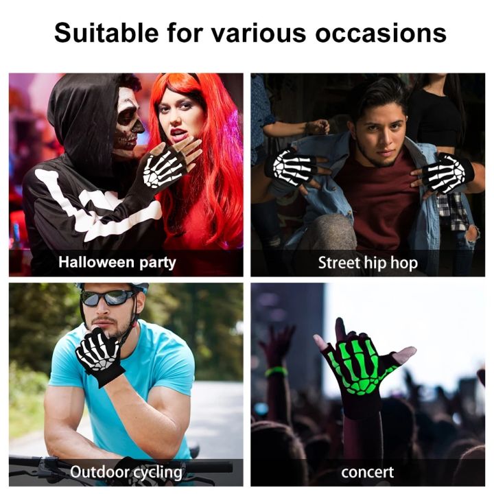 Luminous%20Skull%20Gloves/Women%20Knitted%20Warm%20Fingerless%20Gloves/Party%20Props%20For%20Halloween,%20Day%20of%20the%20Dead,%20Cosplay%20-%20Image%206
